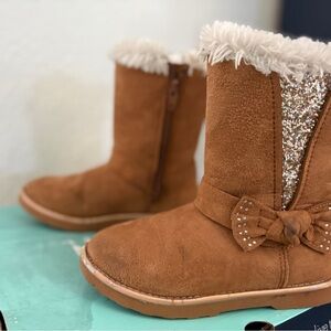 Magellan Brown Glitter Kids Boots